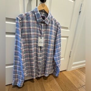 Long sleeve M linen Untuckit shirt. Brand new never worn with tags.